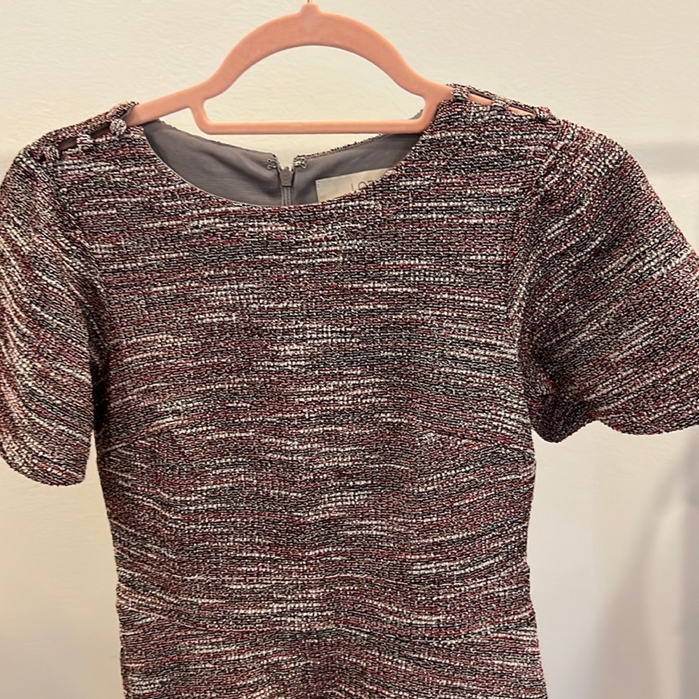 Tweed petite loft dress in size 00